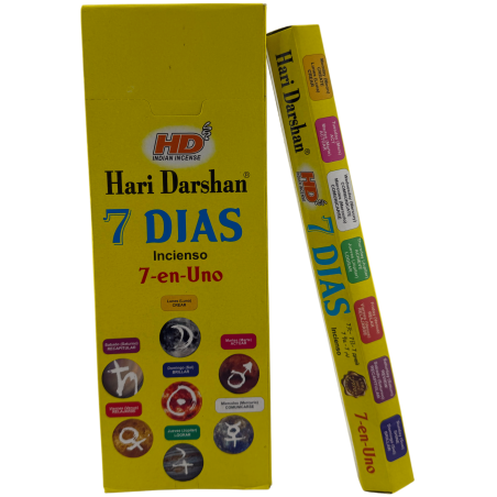 Hari Darshan 7 Day Incense - Box of 6 hexagonal incense boxes