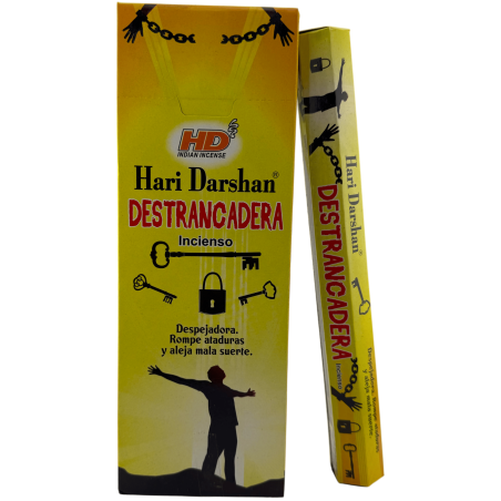 Incienso Destrancadera Hari Darshan - Caja de 6 cajitas de incienso hexagonales