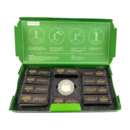 Incienso Árabe Dhoop Sheikh's Jewel Misbah's DMP Perfumer Edition - 10 barritas Dhoop con quemador