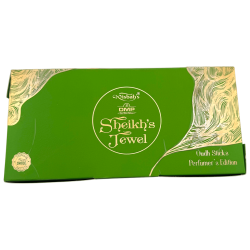 Encens arabe Dhoop Édition Parfumeur DMP de Sheikh's Jewel Misbah - 10 bâtonnets d'encens avec brûleur