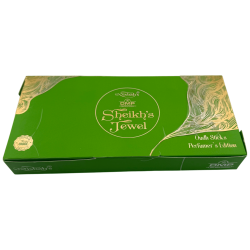 Sheikh's Jewel Misbah's DMP Perfumer Edition Arabisches Räucherstäbchen – 10 Räucherstäbchen mit Brenner