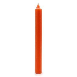 Candele sfuse in tinta unita - Arancione rustico - Confezione da 10