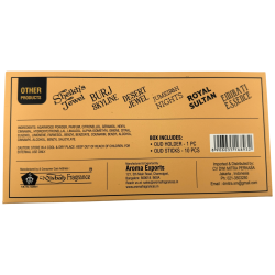 Dhoop Desert Jewel Arabisches Räucherstäbchen Misbah's DMP Perfumer Edition - 10 Räucherstäbchen mit Brenner