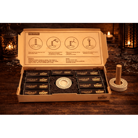 Incienso Árabe Dhoop Desert Jewel Misbah's DMP Perfumer Edition - 10 barritas Dhoop con quemador