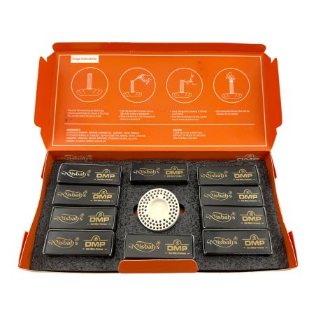 Incienso Árabe Dhoop Emirati Essence Misbah's DMP Perfumer Edition - 10 barritas Dhoop con quemador