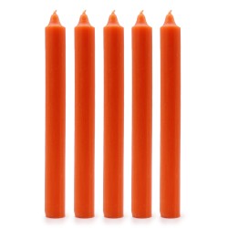 Velas a Granel de Color Sólido - Naranja Rústico - Paquete de 10 - 2