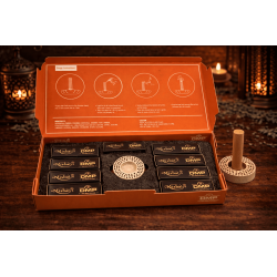 Encens arabe Dhoop Emirati Essence Misbah's DMP Perfumer Edition - 10 bâtonnets d'encens avec brûleur