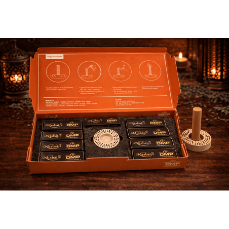 Incienso Árabe Dhoop Emirati Essence Misbah's DMP Perfumer Edition - 10 barritas Dhoop con quemador