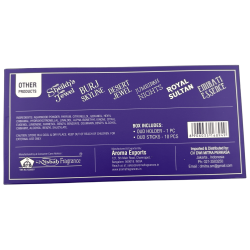 Arabisk Dhoop Rökelse Jumeirah Nights Misbahs DMP Perfumer Edition - 10 Dhoop-pinnar med brännare