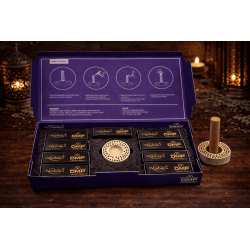 Arabisk Dhoop Rökelse Jumeirah Nights Misbahs DMP Perfumer Edition - 10 Dhoop-pinnar med brännare