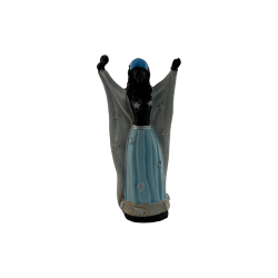 Orisha Yemanjá Svart Figur 10,5x3,8x5,5cm.
