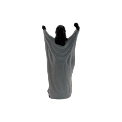 Orixá Yemanjá Figura Negra 10,5x3,8x5,5cm.