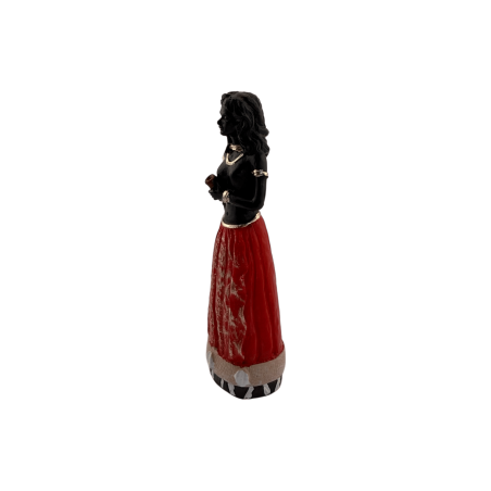 Figura Orisha Pomba Gira 10x3x2,8cm.
