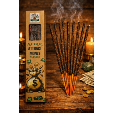Natural Incense Attracts Money Namaste India Natural Masala Orkay - 1 box of organic incense 30gr.