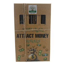 Natürliche Räucherstäbchenbox zieht Geld an Namaste India Natural Masala Orkay - 12 Schachteln Bio-Räucherstäbchen 30g.