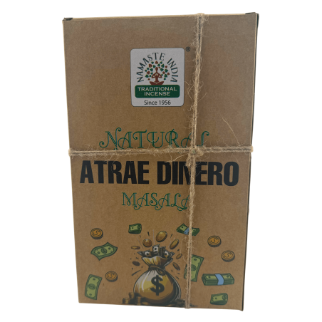 Naturalne kadzidełka w pudełku przyciągające pieniądze Namaste India Natural Masala Orkay - 12 pudełek organicznych kadzidełek p