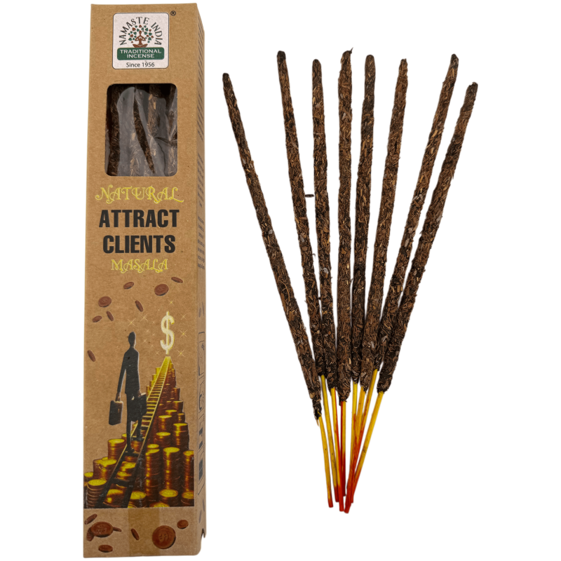 Natürlicher Weihrauch lockt Kunden an Namaste India Natural Masala Orkay - 1 Schachtel Bio-Weihrauch 30g.-BOTANISCHE RÄUCHERSTÄBCHEN-HOSTENATURA