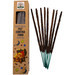 Naturlig rökelseask 7x7 Against All Namaste India Natural Masala Orkay - 12 askar ekologisk rökelse 30gr.