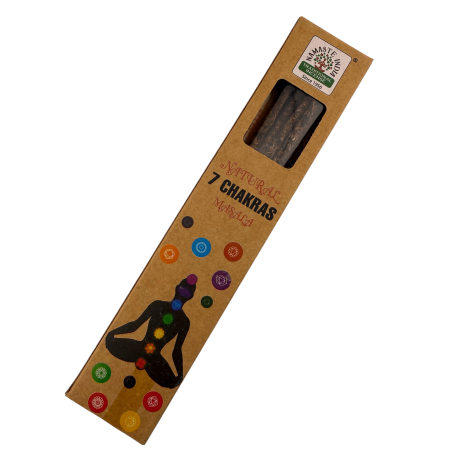 Natuurlijke wierook 7 Chakra's Namaste India Natuurlijke Masala Orkay - 1 doosje biologische wierook 30 gram.