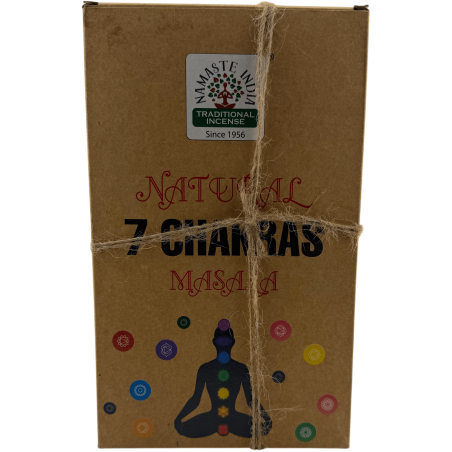 Natural Incense Box 7 Chakras Namaste India Natural Masala Orkay - 12 boxes of organic incense 30gr.