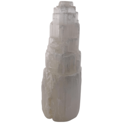 Lâmpada de selenita natural de 20 cm
