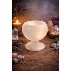 Calice di selenite 9x10 cm