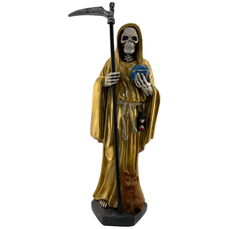 Heiliger Tod Harzfigur 30cm Gold-ESOTERISCHE FIGUREN-HOSTENATURA