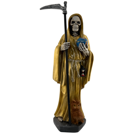 Figurină din rășină Sfânta Moarte 30cm Aurie