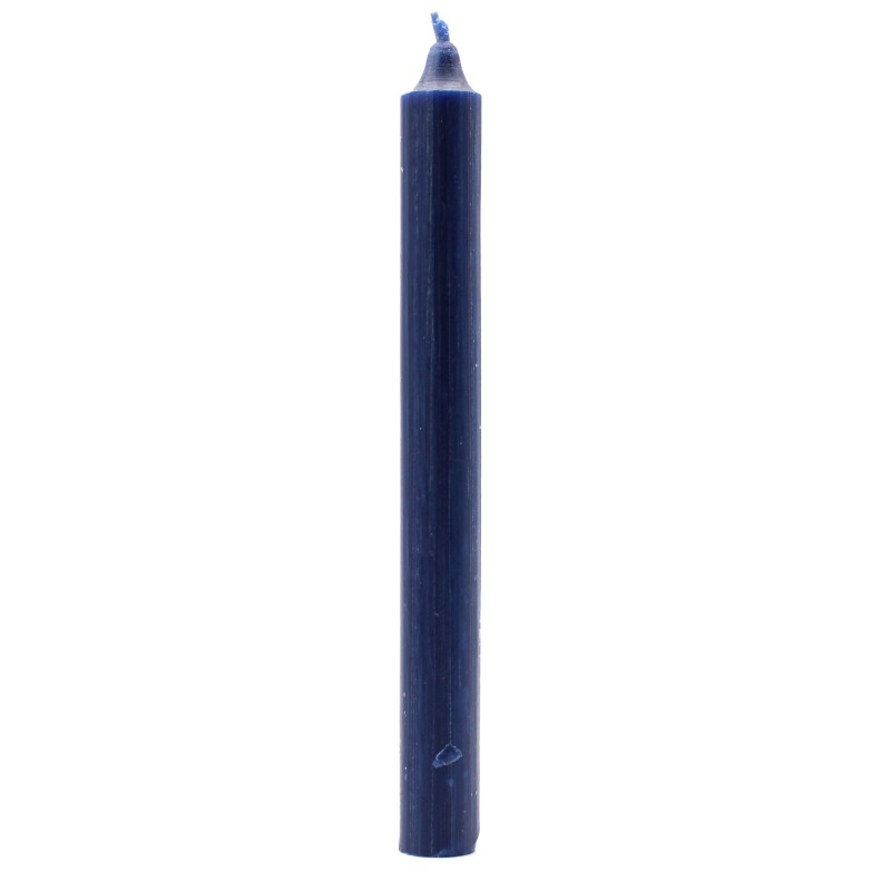 Bougies en vrac de couleur unie - Rustic Navy - Paquet de 10-BOUGIES DE DÎNER-HOSTENATURA