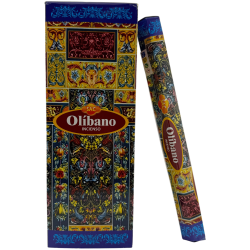 Incienso SAC Olíbano - Frankincense - Caja de 6 paquetes hexagonales de 20 barritas 120 barritas de incienso