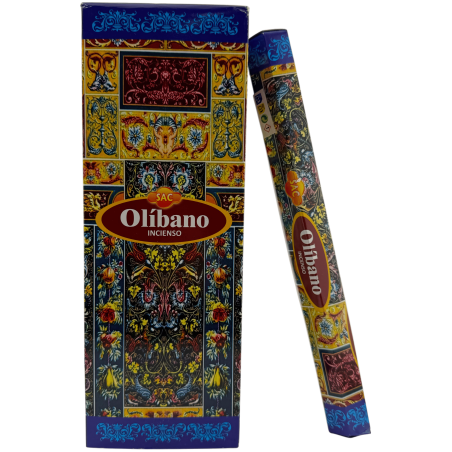 Encens SAC Olíban - Frankincense - Caixa de 6 paquets hexagonals de 20 barretes 120 barretes d'encens