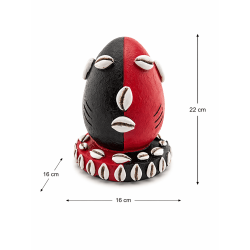 Eleggua Kopf Harzfigur 22 cm