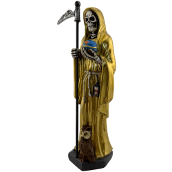 Figura Resina Santa Mort 20cm Daurada