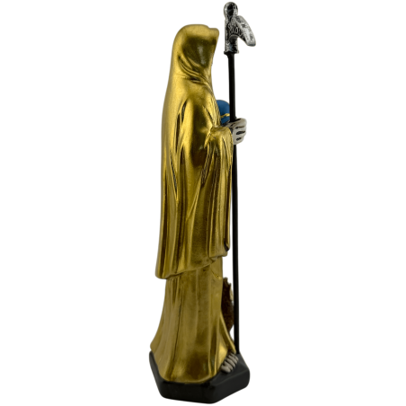 Harts Santa Muerte Figur 20cm Gyllene