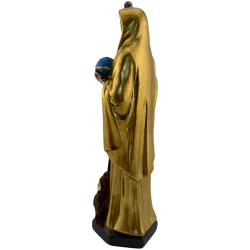 Figura Resina Santa Muerte 20cm Dorada