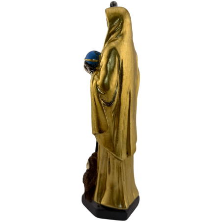 Figura Resina Santa Muerte 20cm Dorada