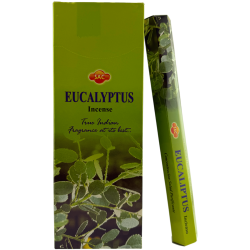 Encens SAC Eucaliptus - Caixa de 6 paquets hexagonals de 20 barretes 120 barretes d'encens