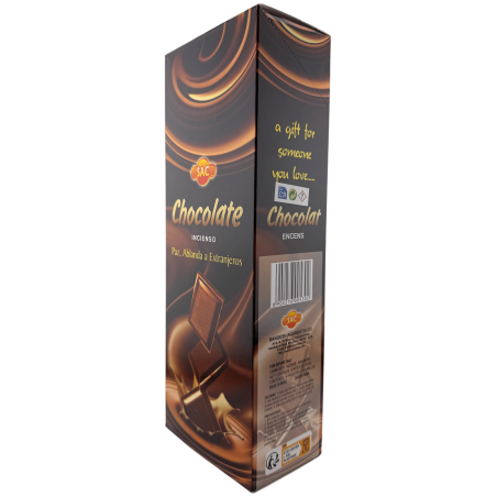 Encens SAC Xocolata - Caixa de 6 paquets hexagonals de 20 barretes 120 barretes d'encens