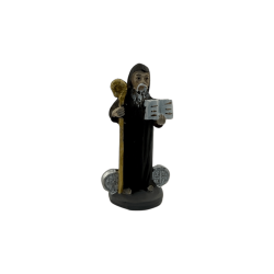 Figura Resina San Benito 5cm en lata