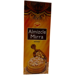 Encens SAC Musc Myrrhe - Boîte de 6 paquets hexagonaux de 20 bâtonnets chacun, soit 120 bâtonnets d'encens