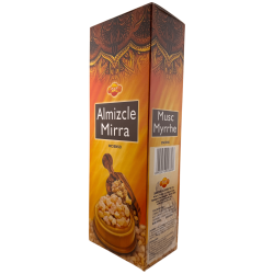 Incienso SAC Almizcle Mirra - Caja de 6 paquetes hexagonales de 20 barritas 120 barritas de incienso