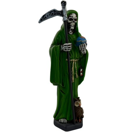 Hars Santa Muerte-figuur 15 cm groen