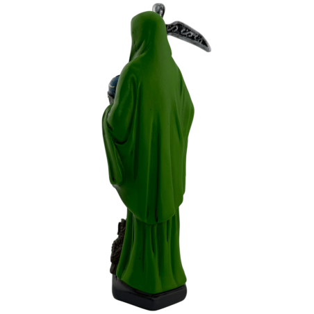 Harts Santa Muerte Figur 15cm Grön