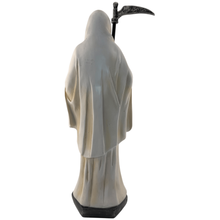 Figura de resina branca Santa Muerte 30cm