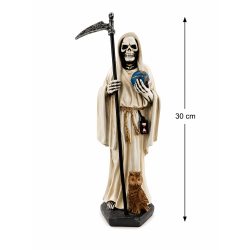 Figura Resina Santa Muerte 30cm Blanca