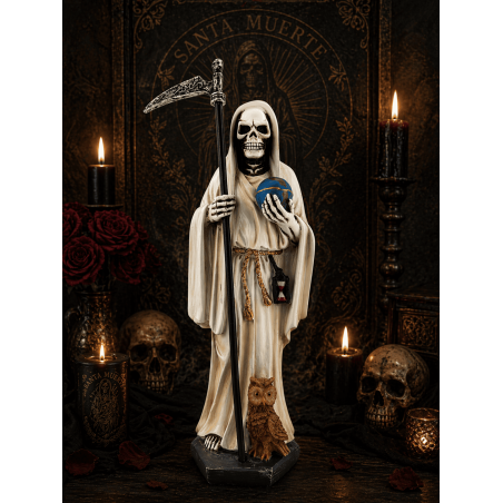 Figura Resina Santa Muerte 30cm Blanca