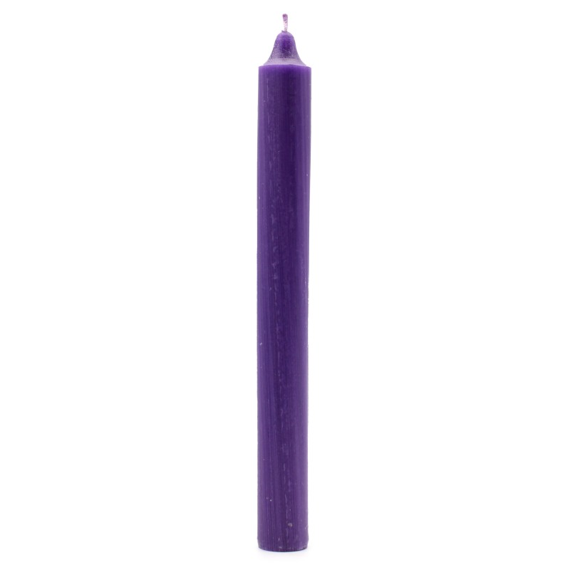 Bougies en vrac de couleur unie - Violet rustique - Paquet de 10-BOUGIES DE DÎNER-HOSTENATURA