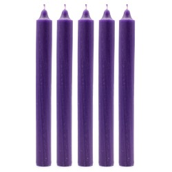 Velas a Granel de Color Sólido - Morado Rústico - Paquete de 10 - 2