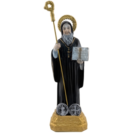 Figura Resina San Benito 16cm