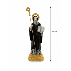 Figura żywiczna Świętego Benedykta 16cm
